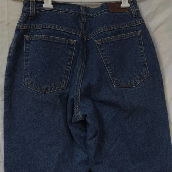 VTG L.L. Bean Womems 6 M-T Double L Red Flannel Lined Relaxed Fit Jeans 26x32 - Picture 7 of 13